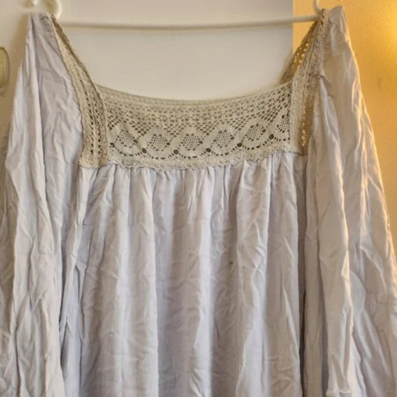 NWT Jen's Pirate Booty Love Her Madly Kaftan Tunic Rio Blue Agave Flowy Summer - Picture 7 of 15